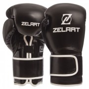 Боксерські рукавиці Zelart (BO-1391) 10 унцій Чорний