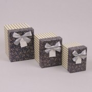 Комплект коробок для подарков 3 шт.  Flora 40618