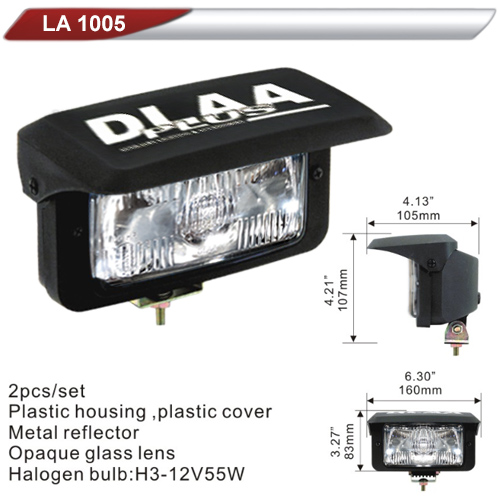Фара додаткова DLAA 1005-W/H3-12V-55W/160*83mm/крышка (LA 1005-W)