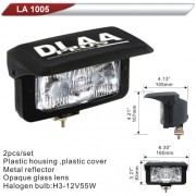 Фара дополнительная DLAA 1005-W/H3-12V-55W/160*83mm/крышка (LA 1005-W)