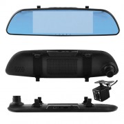 Автомобільний відеореєстратор-дзеркало 701 із двома камерами, 7”, 1080P Full HD (701)