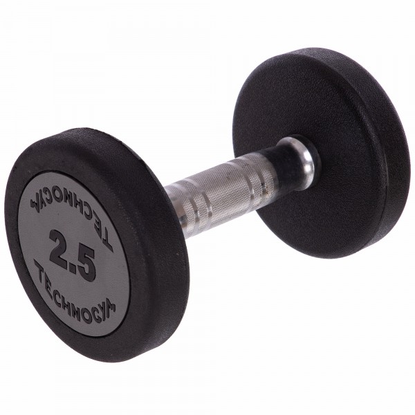 Гантель цільна професійна Zelart TECHNOGYM LN-1254-2_5 1шт 2,5кг