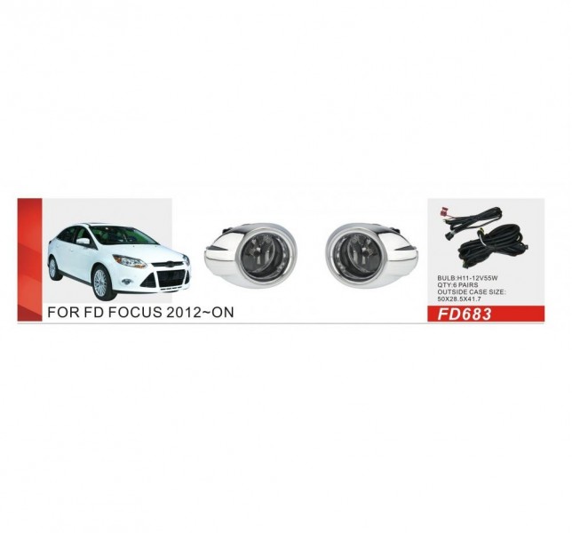 Фари додаткової моделі Ford Focus 2012-13/FD-683/ел.проводка (FD-683)