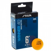 Набор мячей для настольного тенниса STIGA WINNER 2* 40+ SGA-1111-24 6шт оранж