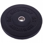 Блін (диск) бамперний для кросфіту Zelart Bumper Plates TA-2676-10 51мм 10кг чорний