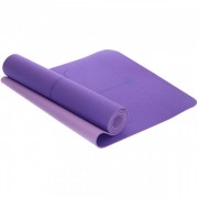 Коврик для йоги с разметкой Record FI-2430 183x61x0,6см Фиолетовый
