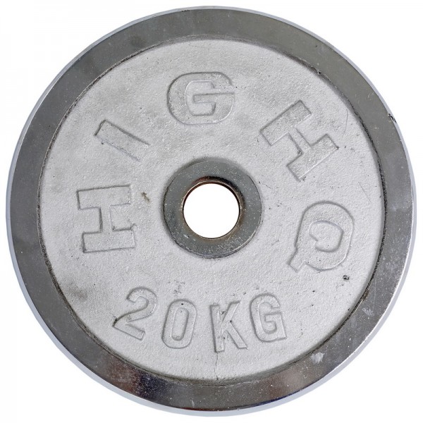 Млинці (диски) хромовані Zelart HIGHQ SPORT TA-1458-20 52мм 20кг
