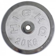 Млинці (диски) хромовані Zelart HIGHQ SPORT TA-2189-20 30мм 20кг