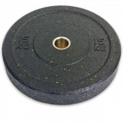 Блин (диск) бамперный для кроссфита Zelart Record RAGGY Bumper Plates ТА-5126-15 51мм 15кг черный