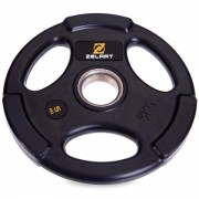 Млинці (диски) гумові Zelart TA-2673-5 51мм 5кг чорний