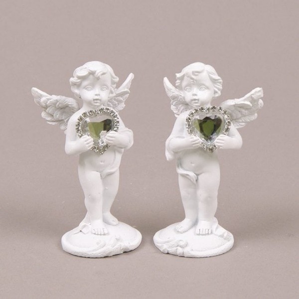 Ангел керамический с сердечком Flora  26449