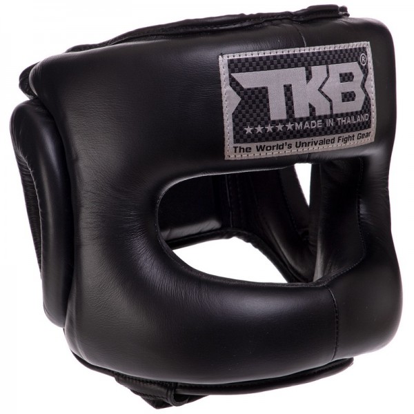 Шолом боксерський з шкіряним бампером TOP KING Pro Training (TKHGPT-CC) L Чорний