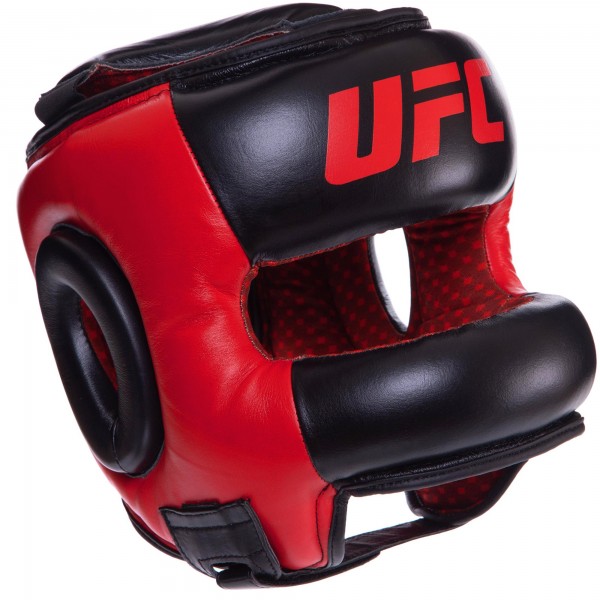 Шлем боксерский с бампером кожаный UFC PRO (UHK-75062) S Черный