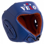 Шлем боксерский профессиональный кожаный AIBA VELO (3081) L Синий