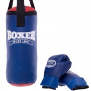 Боксерский набор детский BOXER (1008-2026) Черный-синий