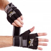 Перчатки-бинты внутренние гелевые для бокса и единоборств EVERLAST (EVER-4355B) XL Черный