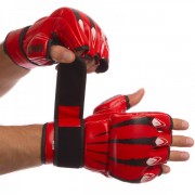 Перчатки для смешанных единоборств MMA Zelart (BO-1394) L Красный