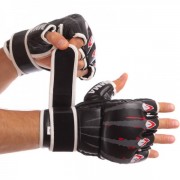 Перчатки для смешанных единоборств MMA Zelart (BO-1394) L Черный