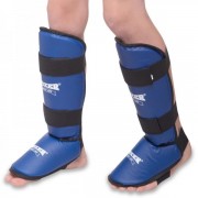 Захист гомілки та стопи для єдиноборств BOXER (Еліт 2004-4) XL синій