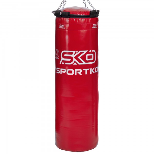 Мешок боксерский Цилиндр SPORTKO (MP-22) Высота 110см Красный