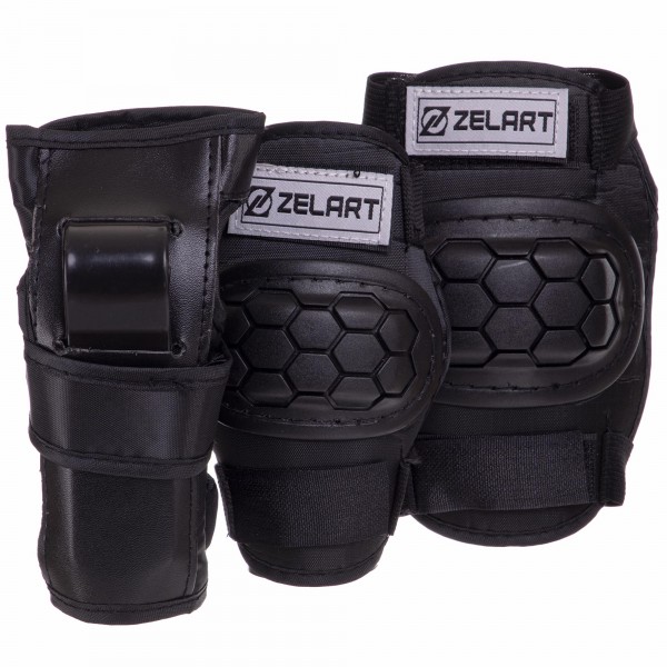 Комплект захисту Zelart SK-2378 S чорний