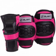 Комплект защиты Zelart SK-2378 M розовый