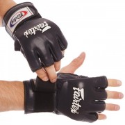 Рукавички для змішаних єдиноборств MMA шкіряні FAIRTEX (FGV12) XL Чорний