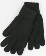  Двойные мужские вязаные перчатки зимние шерстяные S M L XL XXL Черный (арт. 21-5-27) 