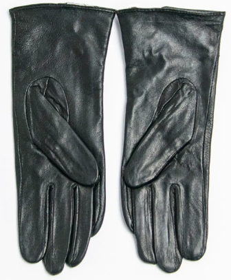  Жіночі шкіряні рукавички на плюше S  (арт. 14F21-3) чорний