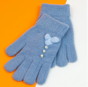 Перчатки для девочек подростков XL XXL (арт. 21-25-28) синий 