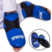 Футы защита ног для единорборств SPORTKO (ЗС1 SP-4707) L синий