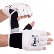 Перчатки для смешанных единоборств MMA кожаные TOP KING Ultimate (TKGGU) S Белый