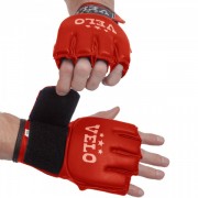 Перчатки для смешанных единоборств MMA кожаные VELO (ULI-4024) XL Красный