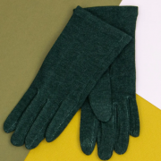 Жіночі еластичні трикотажні рукавички розмір L Сірі (арт. 21-1-3)