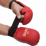 Перчатки накладки для каратэ MATSA Zelart (MA-0010) XL красный