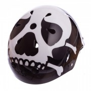 Шлем для экстремального спорта Кайтсерфинг Zelart SKULL SK-5616-015 L-56-58 черный-белый
