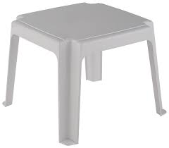 Столик под шезлонг  Irak Plastik 45х45 см белый