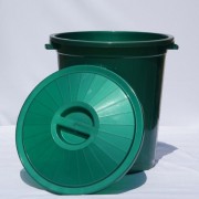 Мусорный бак  Ал-Пластик 50 л зелёный