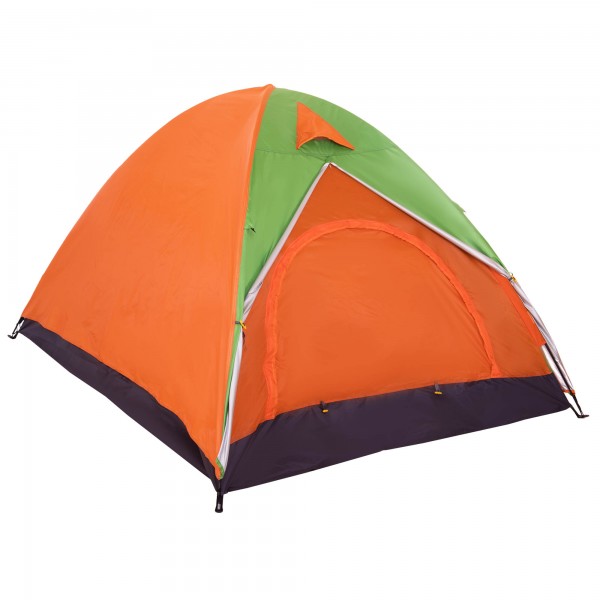 Палатка шестиместная с тентом  SP-Sport (SY-021)  220X250X150см Оранжевый