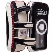 Пади для тайського боксу Тай-педи FAIRTEX (KPLC2) 37x18x9см 2шт чорний-білий