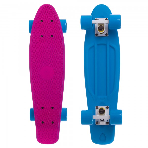 Скейтборд Пенни Zelart SK-410-2 розовый-голубой
