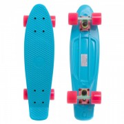 Скейтборд Пенні Zelart SK-401-6 блакитний-зелений-рожевий