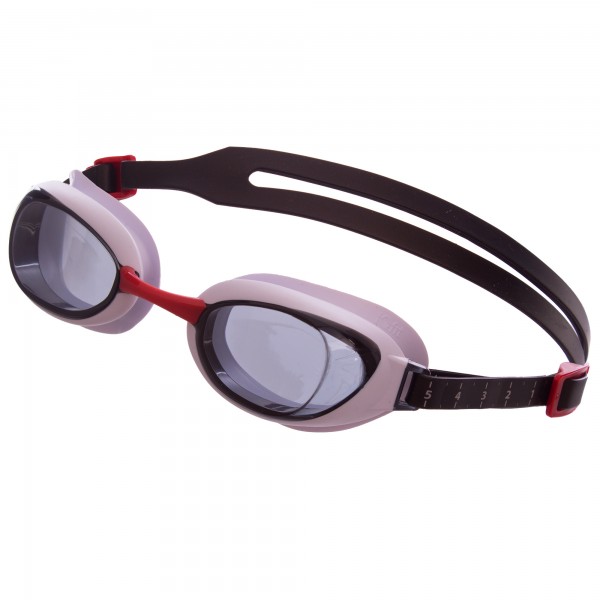 Очки для плавания Zelart 8090028912 красный-серый