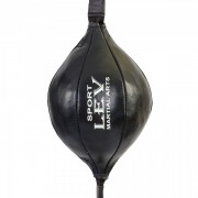 Груша боксерская на растяжках LEV (LV-1858 )30x16см черный