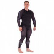 Комплект компрессионный мужской лонгслив и штаны UAR (9307-9402) XL Черный