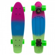 Скейтборд Пенни Zelart SK-412-1 синий-зелёный-фиолетовый