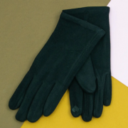 Женские замшевые перчатки для сенсорных телефонов (арт. 21-1-2) XL Черный