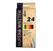 Набір кольорових олівців Superb Writer Gold Marco 24 кольори MAR-E4100G-24CB