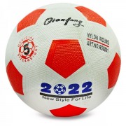 М'яч гумовий Zelart Футбольний 2022 RS8801 №5 червоний