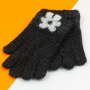  Перчатки для девочек XS (арт. 21-25-31) черные